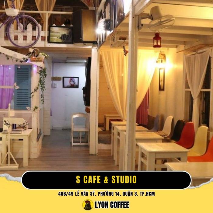 S Cafe & studio - Quán cà phê quận 3 đẹp