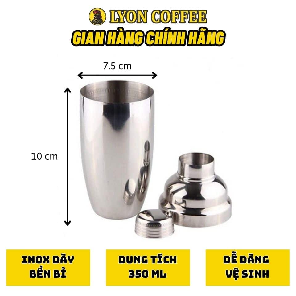 Shaker inox nhỏ