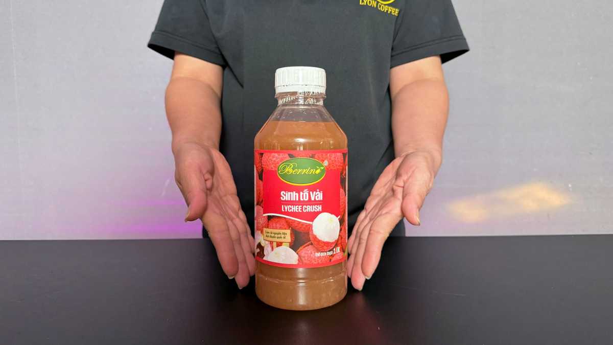 Sinh Tố Berrino Vải chai sinh tố trái cây tự nhiên hương vải tươi thanh mát