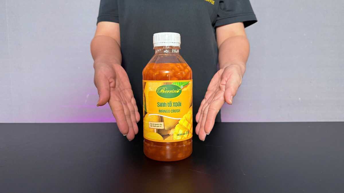 Sinh tố Berrino Xoài chai sinh tố xoài tự nhiên cho pha chế cà phê trà sữa