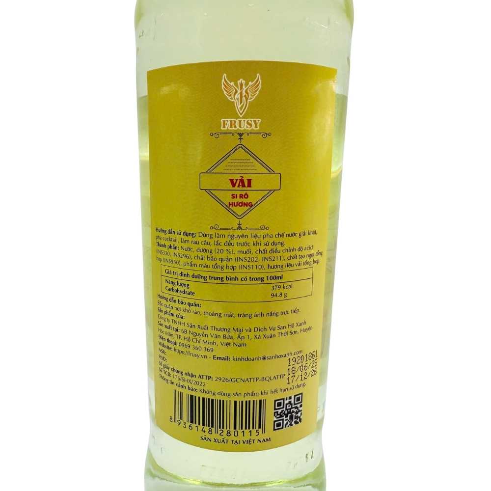 Siro Frusy Vải 750ml – Frusy Lychee Syrup giá tốt nhất - Ảnh 4