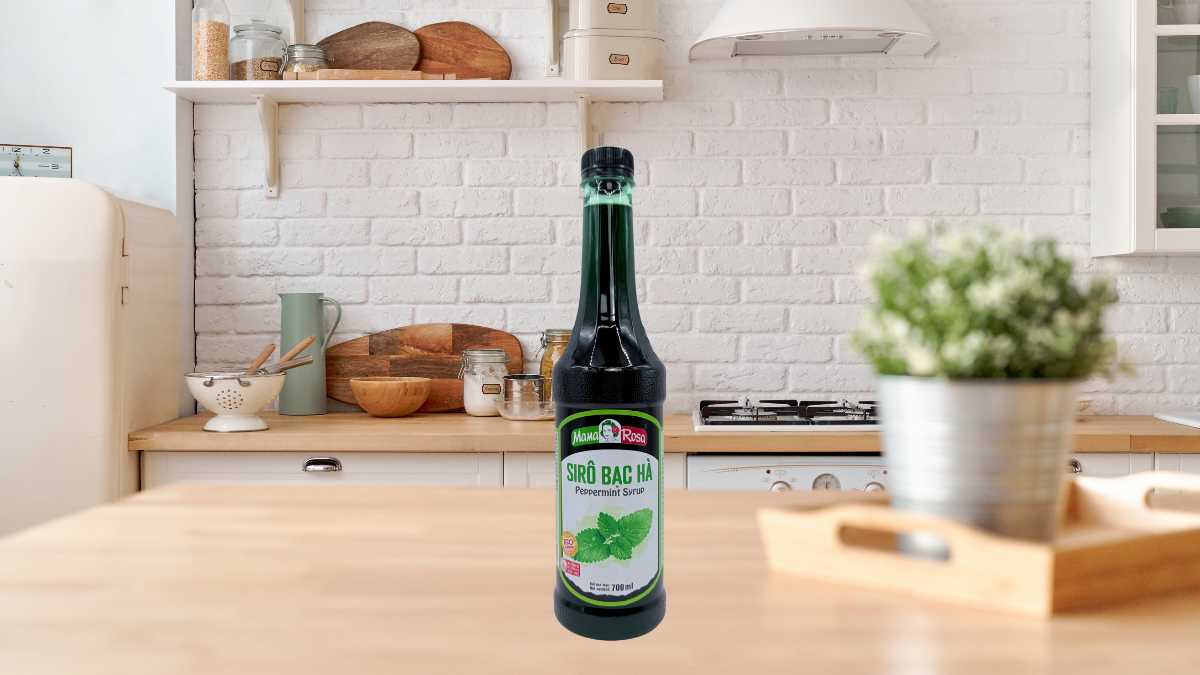 Sirô Mama Rosa Bạc Hà chai siro hương bạc hà tự nhiên cho trà soda latte