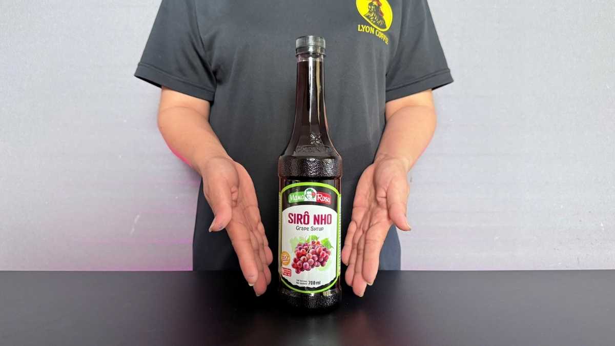 Sirô Mama Rosa Nho – chai siro hương nho tự nhiên cho trà và soda
