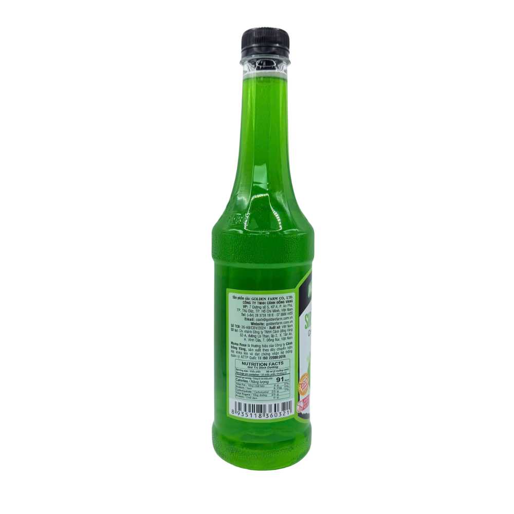 Siro Mama Rosa Táo Xanh 700ml – Green Apple Syrup - Ảnh 2
