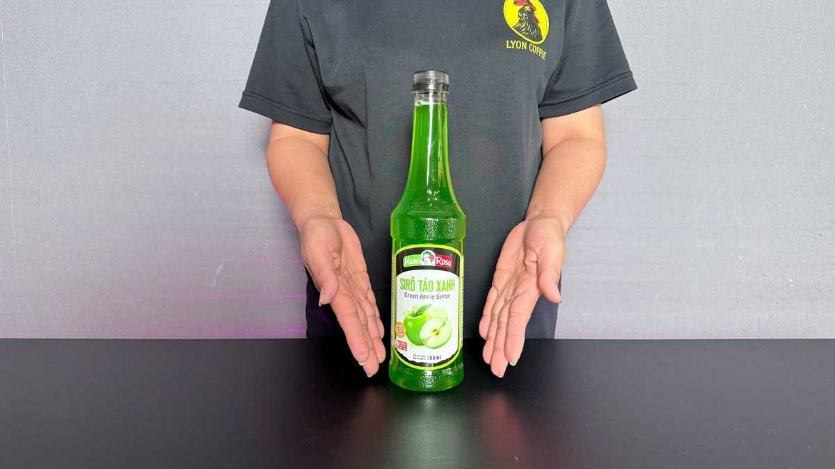 Sirô Mama Rosa Táo Xanh chai siro hương táo tự nhiên cho trà soda và cocktail