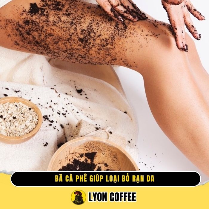 Bã cà phê giúp loại bỏ rạn da 