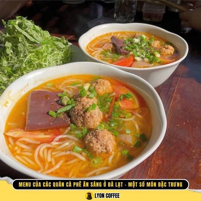 Menu của những quán cafe đẹp ở đà lạt gần trung tâm