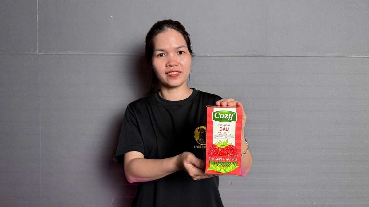 Logo trên hộp trà Việt Nam