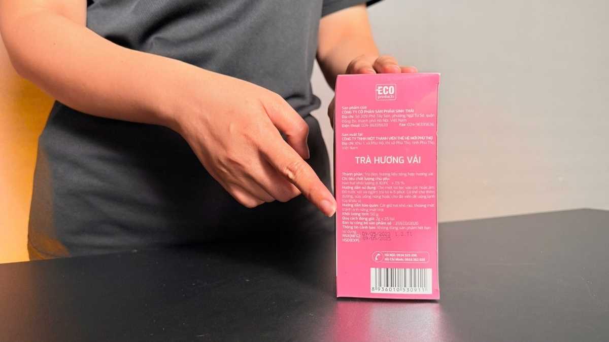 Trà Cozy hương vải 50g cho màu vàng hổ phách và hương vải tự nhiên.