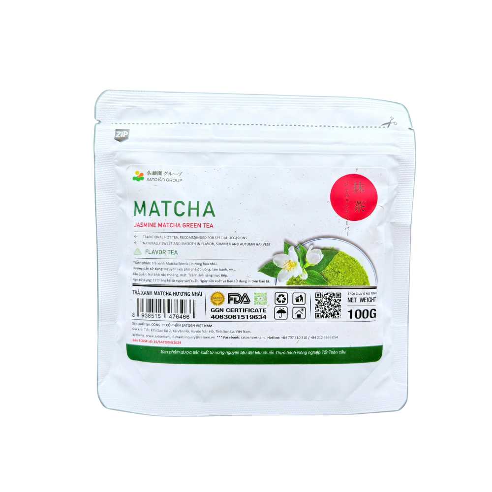 Trà Xanh Matcha Hương Nhài Satoen