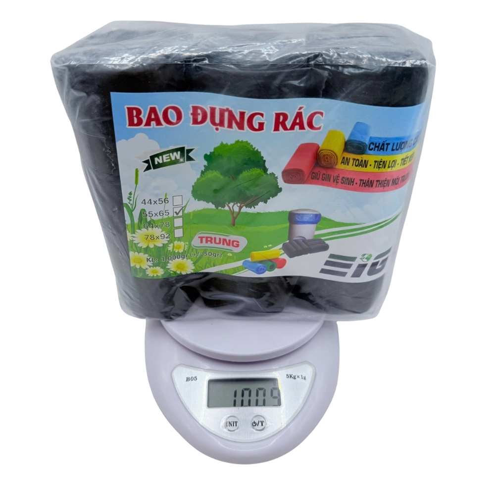 Túi Đựng Rác 55x65cm Giá Rẻ 1kg - Nhựa PE Bền, An Toàn - Ảnh 5