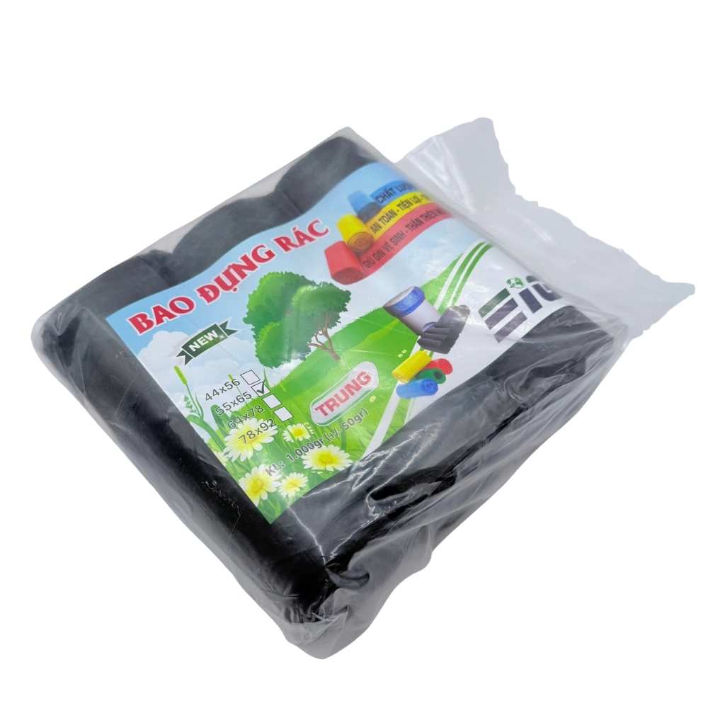 Túi Đựng Rác 55x65cm Giá Rẻ 1kg - Nhựa PE Bền, An Toàn - Ảnh 2