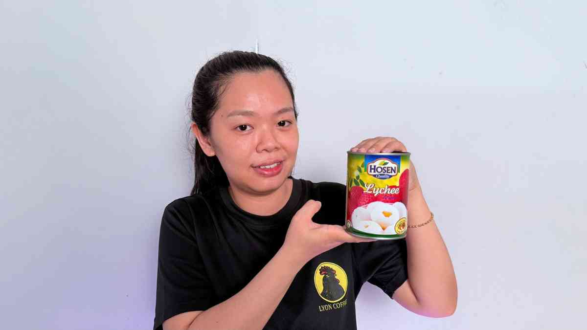 So sánh vải ngâm Hosen và vải tươi để chọn topping hợp menu quán cà phê