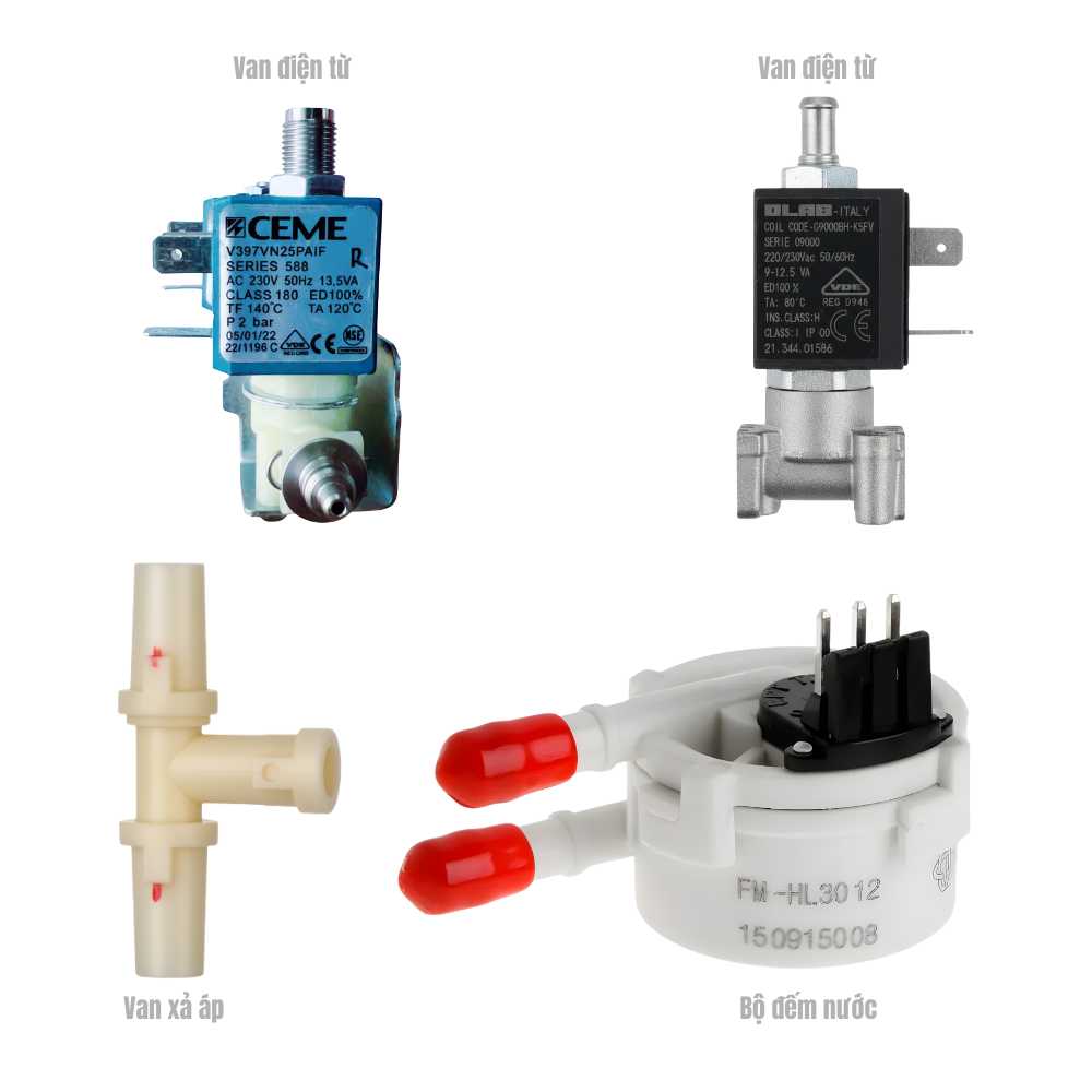 Van máy pha cà phê Breville – Van điện từ OLAB & Van xả áp - Ảnh 2