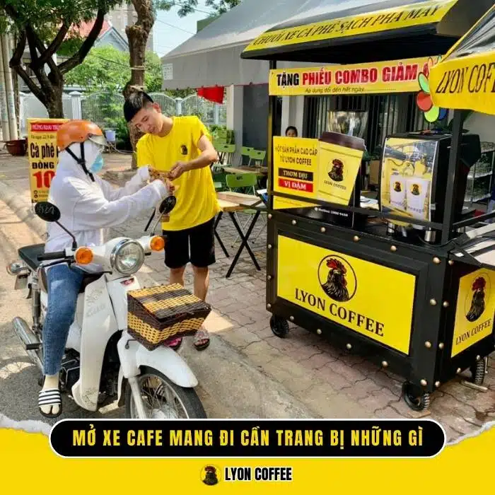 Mở xe cafe mang đi cần trang bị những gì